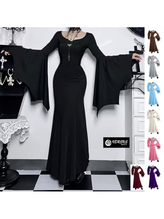 Strega Vestito Carnevale Halloween Travestimento Cosplay Witch Costume STREGA02